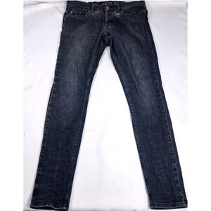 XXX RUDE Skinny Jeans Dark‎ Wash Slim Fit Casual Pants Mens Sz 30x32 Streetwear